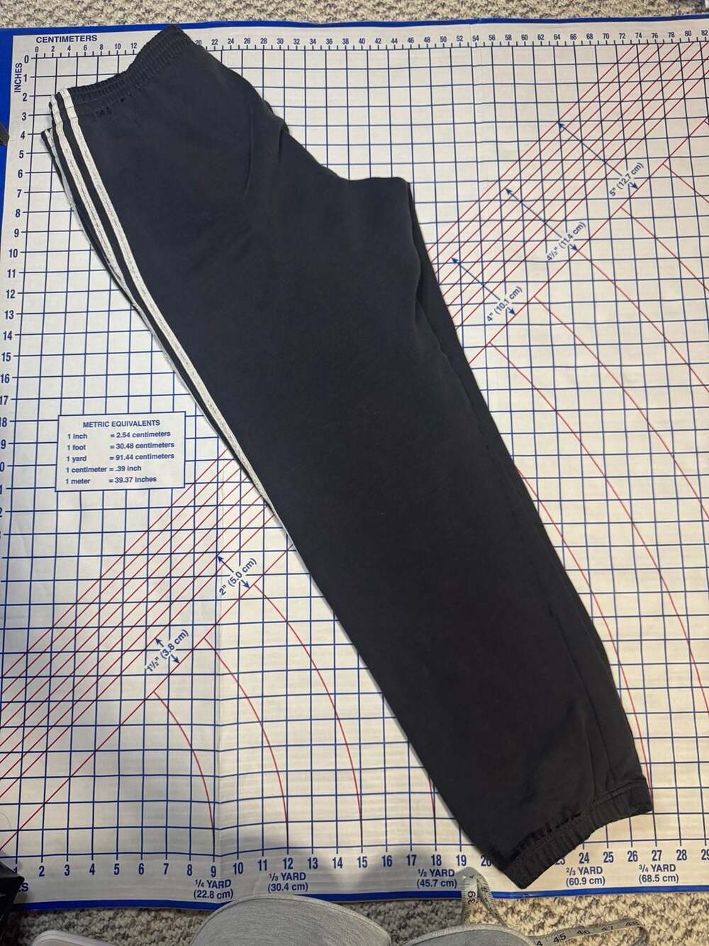 Bundle Vintage Adidas 3-Stripe Black Pullover Hoodie L and pants M - Picture 11 of 13